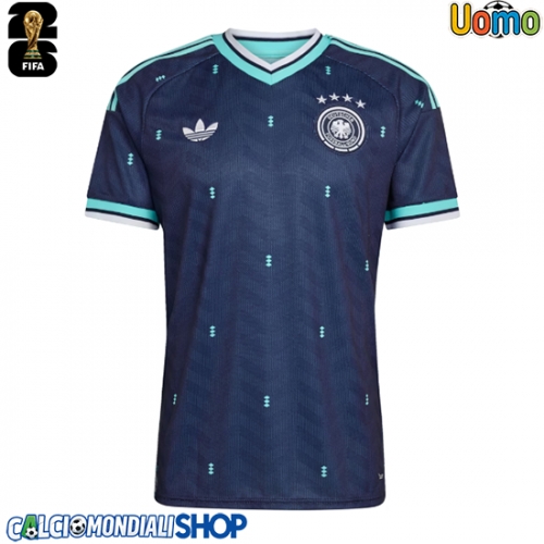 Maglie da calcio Germania Seconda Maglia Mondiali 2026  Manica Corta